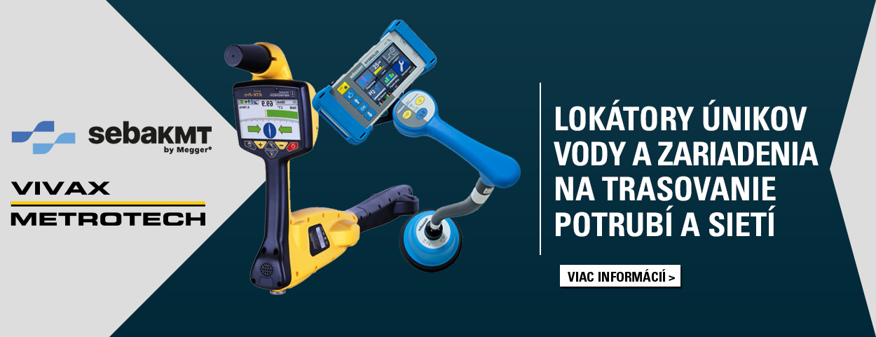 Lokalizatory únikov vody a zariadenia na trasovanie potrubí